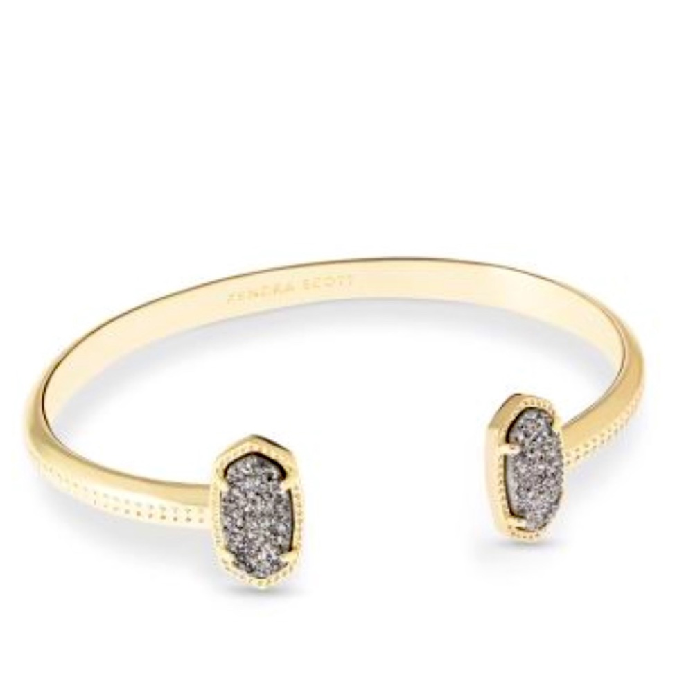 Kendra Scott Elton Platinum Druzy Bracelet